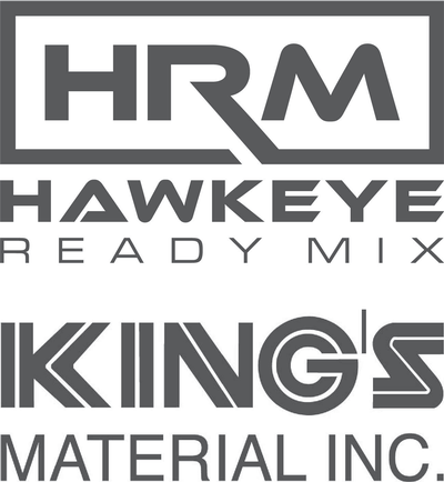 Logo for sponsor King's Material - Hawkeye Ready Mix